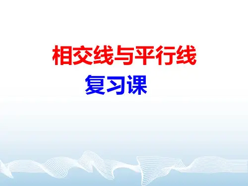 《相交线与平行线》复习课件