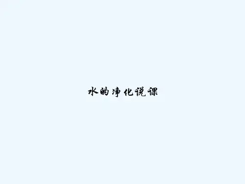 水的净化说课 PPT