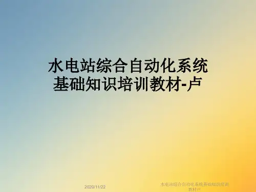 水电站综合自动化系统基础知识培训教材卢