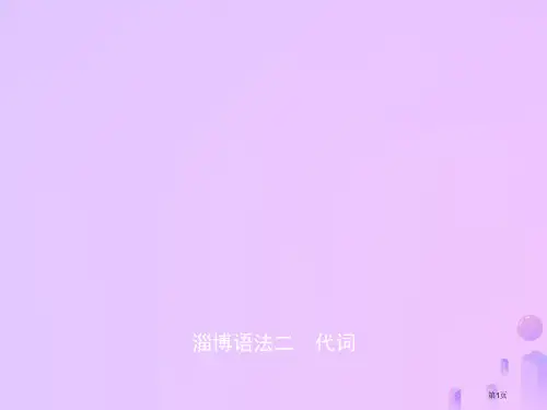 中考英语复习-语法二-代词优质课件市赛课公开课一等奖省名师优质课获奖PPT课件