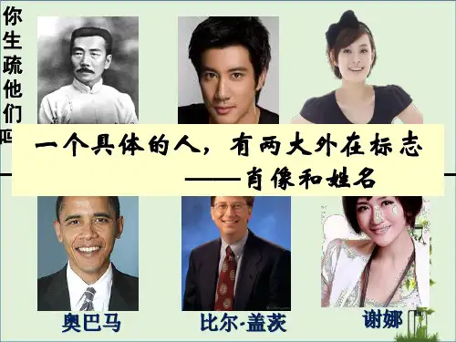 人教版八年级下册思想品德4.2-肖像和姓名中的权利-课件-(共27张PPT)资料