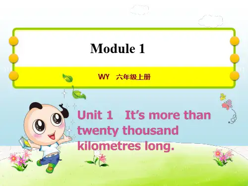 外研版六年级英语上册教学课件Module 1全套