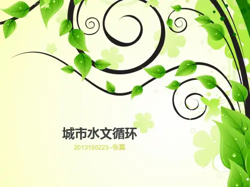 城市水文循环.