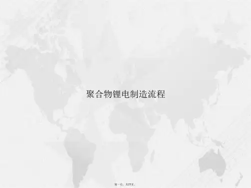 聚合物锂电制造流程讲课文档