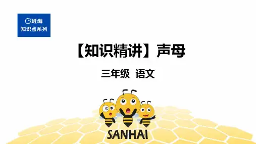 三年级语文知识点 汉字 声母 课件 部编版