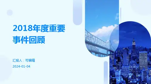 2018年度重要事件回顾