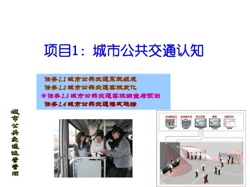 城市公共交通运营管理PPT1：任务1.3