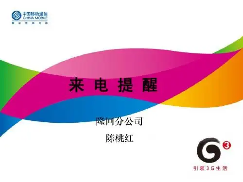 来电提醒培训课件