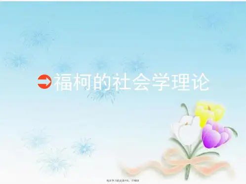 福柯的社会学理论
