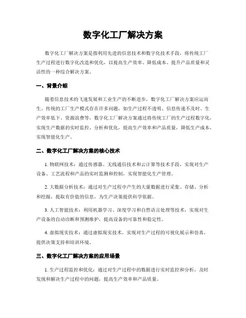 数字化工厂解决方案
