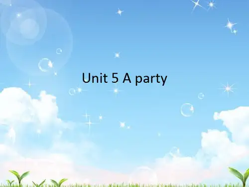 新译林版小学英语六年级下册 Unit 5 A party 课件 1