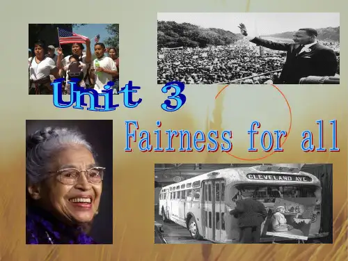 高中英语选修10课件： unit3Fairness for allreading 精品