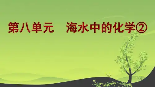 人教版九年级化学下册第八单元  海水中的化学复习课件