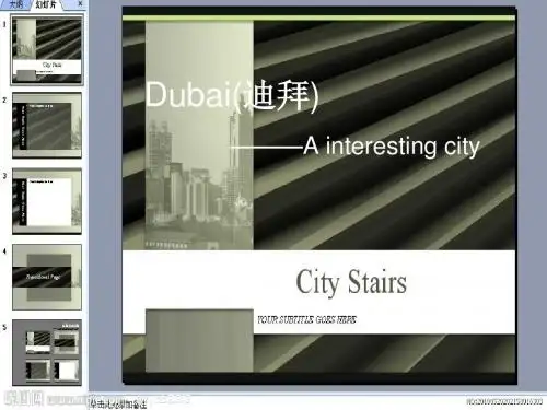 Dubai(迪拜)——an interesting city ppt