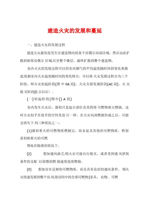 建筑火灾的发展和蔓延