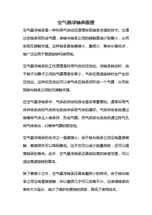 空气悬浮轴承原理