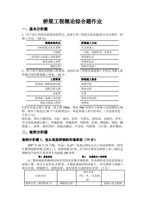 西南交大桥梁工程题库