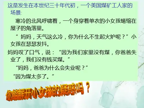 人教版高中历史必修2精品课件5：第17课空前严重的资本主义世界经济危机