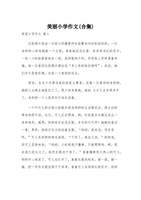 美丽小学作文(合集)