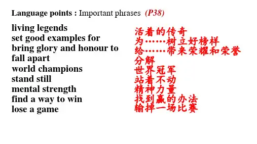 人教版(2019)必修第一册Unit3 Sports and Fitness 课件(共17张PPT)