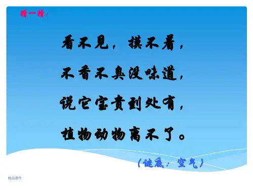 三上科学我们周围的空气ppt课件