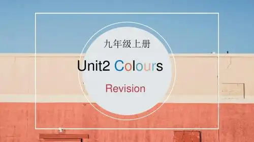 牛津译林英语 九年级上册Unit2Revision (共22张PPT)