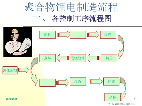 锂电池生产工艺聚合物锂电制造流程