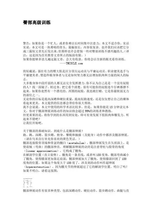 臀大肌训练