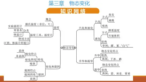 人教版八年级物理上册第三章 物态变化知识点总结梳理(共11张PPT)