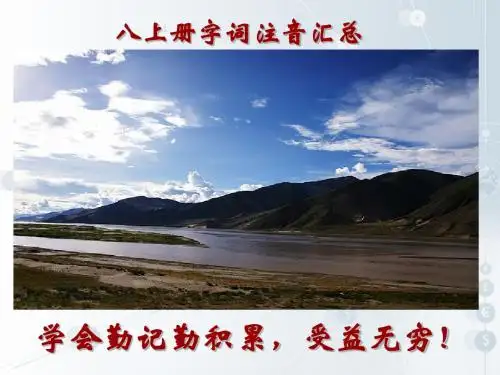八上字词注音