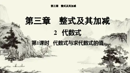 3.2代数式-第1课时代数式与求代数式的值课件北师大版数学七年级上册【02】