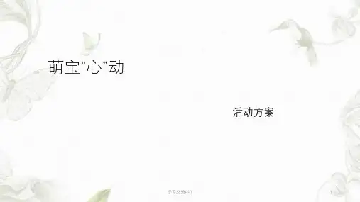 ‘萌宝’投票活动方案课件