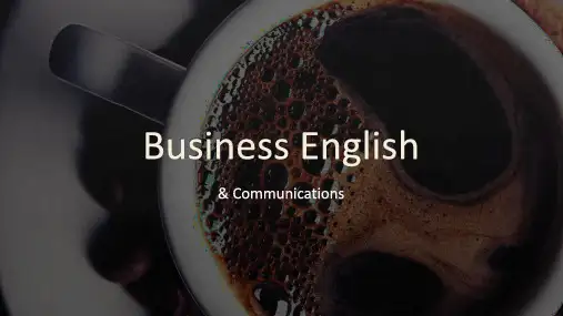商务英语英文课件