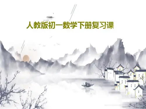 人教版初一数学下册复习课PPT共22页