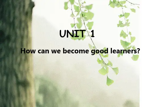人教版新目标九年级全册Unit1单元课件