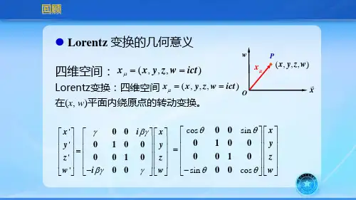 相对论质点力学方程