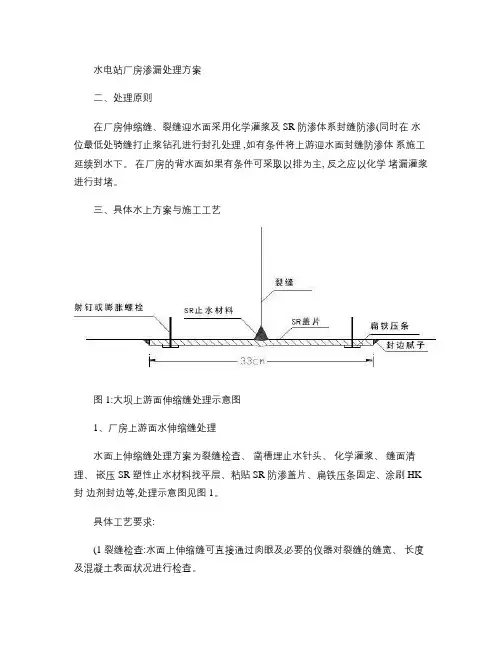 水电站厂房渗漏处理方案1概要
