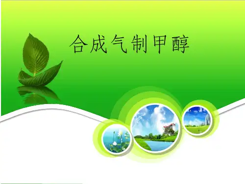 合成气制甲醇ppt课件
