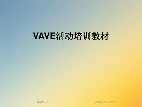 VAVE活动培训教材[1]