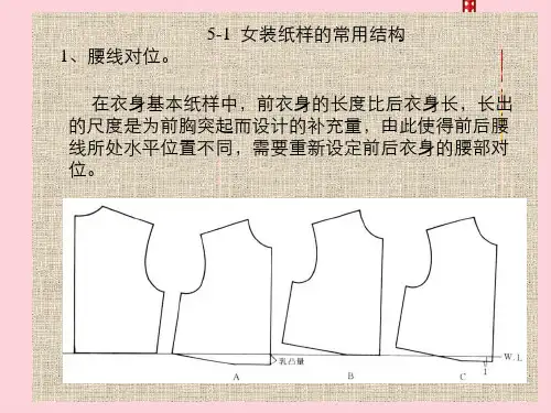 衬衫连衣裙女西装等成衣纸样设计