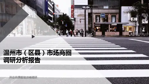 温州市(区县)市场商圈调研分析报告