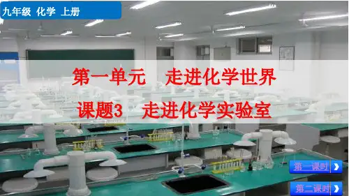 九年级化学上册教学课件《走进化学实验室》