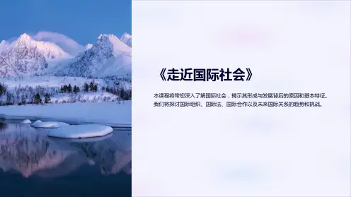 《走近国际社会》课件