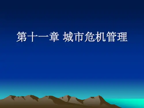 城市管理学PPT课件