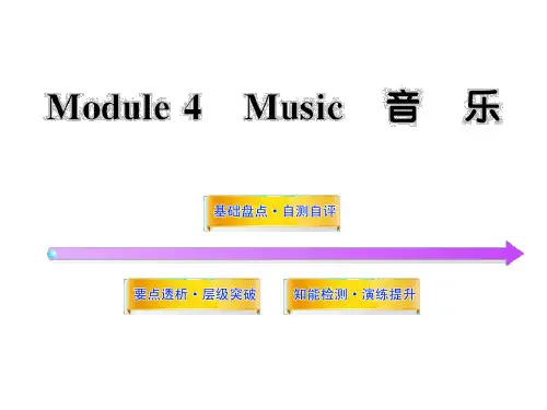 2012版高中英语全程复习方略配套课件：Module4《Music》(外研版选修6)