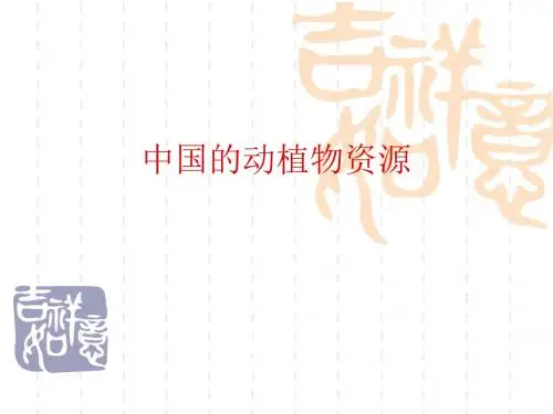 七年级生物课件 中国的动植物资源