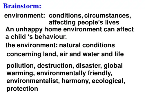 Unit2Theenvironmentreading