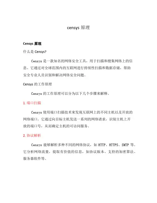 censys原理
