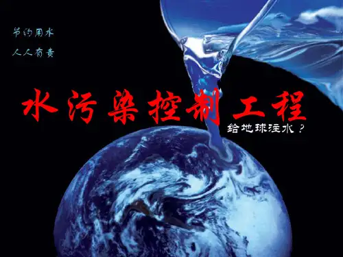 九章-污水水质和污水出路(2014)