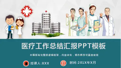 医疗行业工作总结汇报PPT模板(完整版)